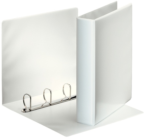 [265725] Classeur panorama Esselte Essentials A4 4 anneaux méc-D 40mm blanc