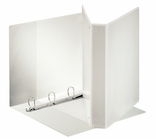 [265684] Classeur panorama Esselte A4 4 anneaux méc-D 30mm blanc