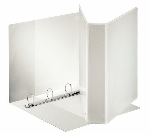 [265705] Classeur panorama Esselte Essentials A4 4 anneaux méc-D 50mm blanc