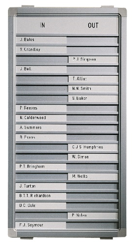 [921051] Tableau de présence Legamaster 310x260mm 10 noms