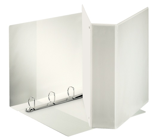[265820] Classeur panorama Esselte A4 4 anneaux méc-D 52mm PP blanc