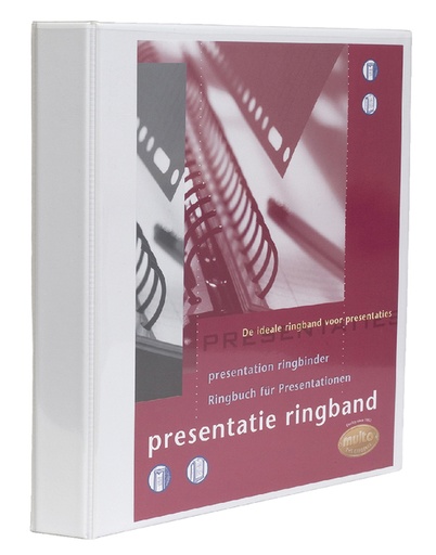 [268750] Classeur de présentation Multo A4 23 anneaux méc-O 25mm blanc
