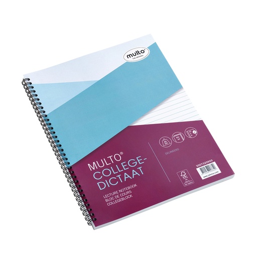 [278561] Bloc de cours Multo A4 ligné 23 perf 160 pages 80g blanc