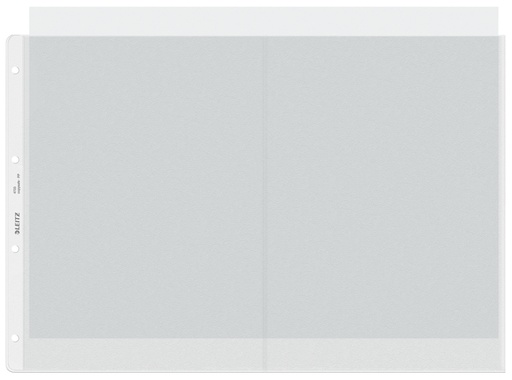 [510537] Pochette Leitz Premium Copy safe A3 paysage PP 0,13mm transparent 50 pièces