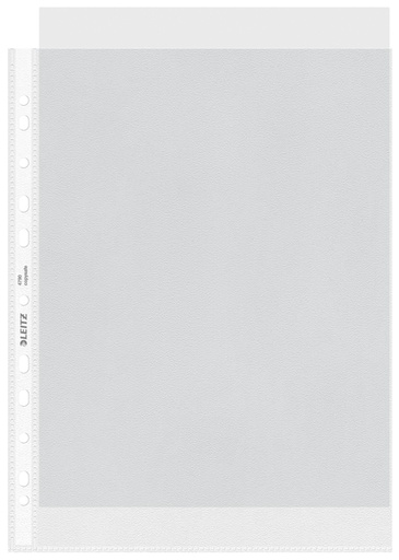 [510551] Showtas Leitz Premium standaard 11-gaats copy safe 0.085mm PP A4 transparant 100 stuks