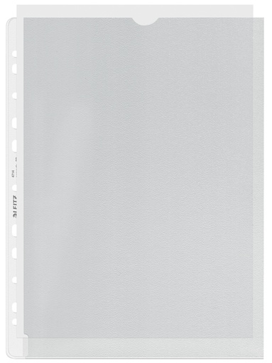 [502974] Showtas Leitz Premium links open 0.13mm PP A4 transparant 100 stuks