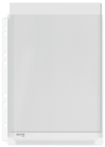 [510561] Pochette Leitz Premium Copy safe PVC 0,17mm à soufflet transparent 10 pièces