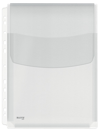 [510569] Pochette à soufflet Leitz Premium avec rabat A4 PVC 0,17mm 5 pièces