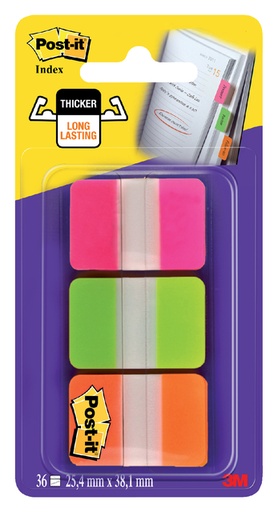[313248] Marque-pages Post-it 686GOT 25,4x38mm strong assorti