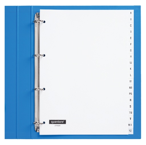 [270526] Intercalaires Quantore 4 perf 20 onglets A-Z blanc PP