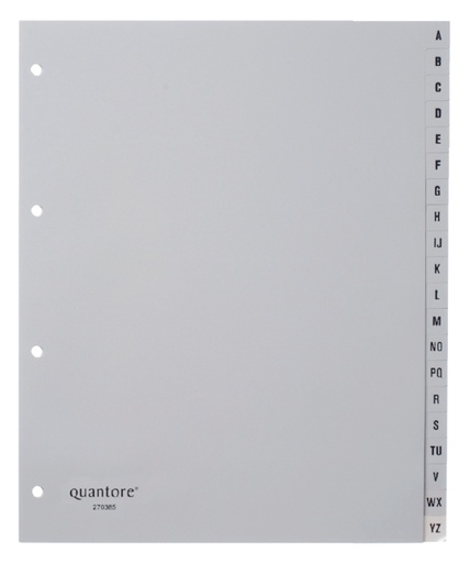 [270385] Intercalaires Quantore A4 4 perf 20 onglets A-Z Extra Large PP