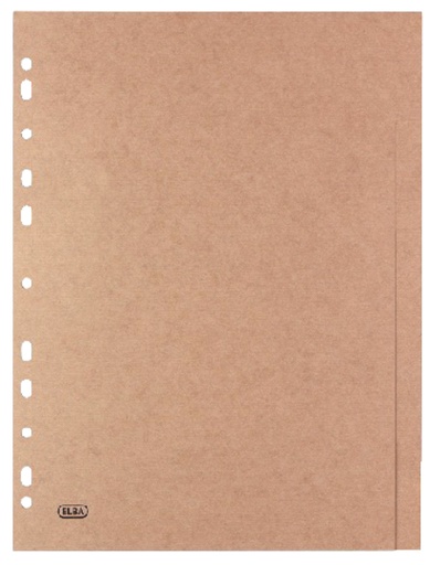 [271600] Intercalaires Oxford Touareg 11 perforations 5 onglets carton naturel