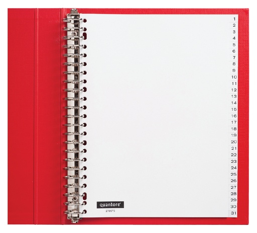 [270576] Intercalaire Quantore 23 perforations numéro 1-31 PP blanc