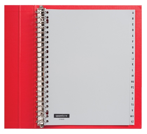 [270529] Intercalaire Quantore 23 perforations 20 onglets A-Z PP gris PP