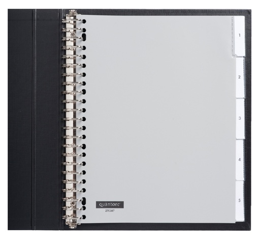 [270387] Intercalaires Quantore 23 perforations 5 onglets+fenêtre Extra Large PP