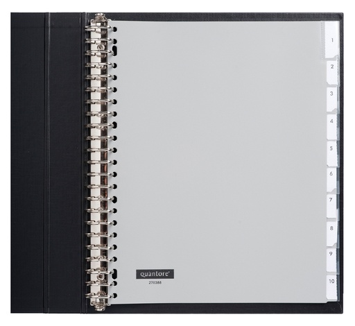 [270388] Intercalaires Quantore 23 perforations 10 onglets+fenêtre Extra Large PP