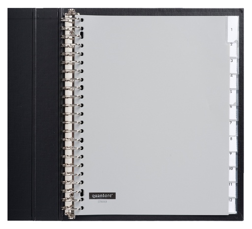 [270389] Intercalaires Quantore 23 perforations 12 onglets+fenêtre Extra Large PP