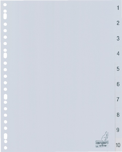 [272051] Tabbladen Kangaro 23-gaats G410CM 1-10 genummerd grijs PP
