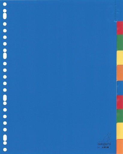 [270365] Tabbladen Kangaro 23-gaats A410FM 10-delig + venster assorti PP