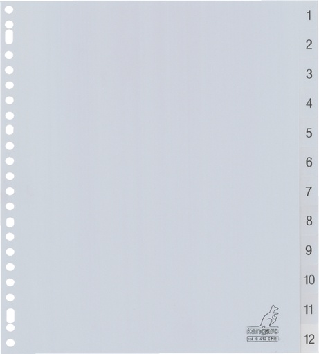 [270368] Intercalaires Kangaro 23 perf G412CM-B nr 1-12 large PP