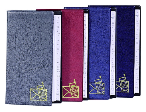 [320224] Registre téléphonique Kangaro 215x130mm  A-Z 4 anneaux assorti
