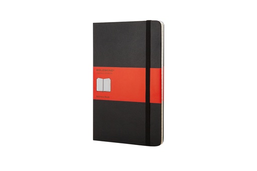 [011540] Carnet d’adresses Moleskine Large 130x210mm ligné rigide noir