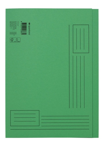 [510004] Chemise Quantore A4 bord décalé 250g vert
