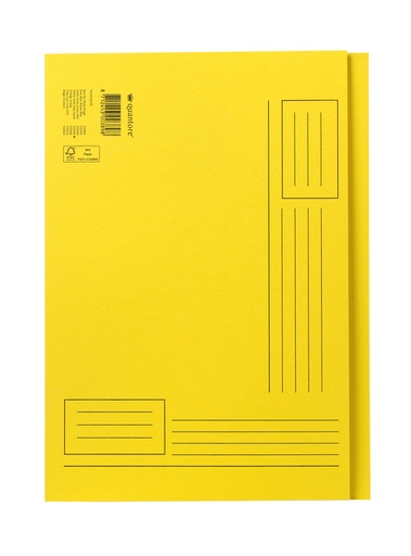 [510005] Chemise Quantore A4 bord décalé 250g jaune