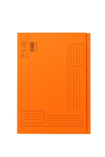 [510006] Chemise Quantore A4 bord décalé 250g orange