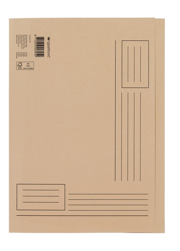 [510014] Chemise Quantore A4 bord décalé 250g beige