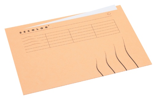 [522366] Chemise Secolor A4 grand onglet 100% carton recyclé 250g beige