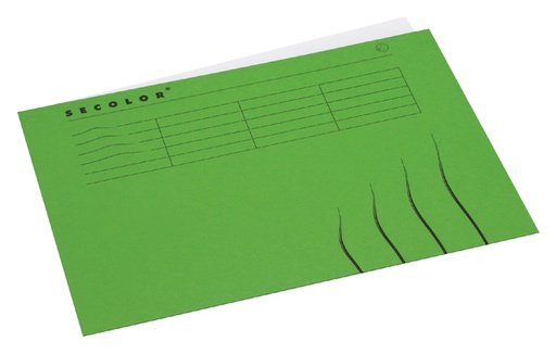 [522344] Vouwmap Secolor A4 100% gerecycled karton 250gr groen