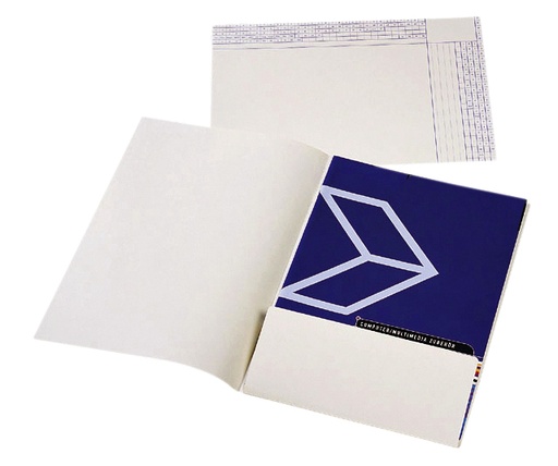 [522030] Chemise Djois A4 1 rabat 180g ivoire