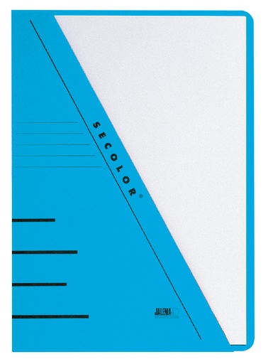 [512753] Insteekmap Djois Secolor A4 recycled 250gr  blauw 10 stuks