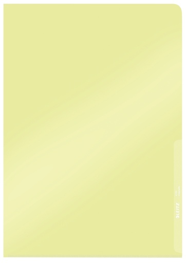 [502967] Pochette modèle L Leitz Premium Copysafe A4 PVC 0,15mm jaune 100 pièces