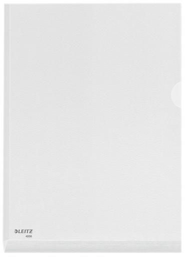 [510562] Insteekmap L-model Leitz premium A4 0.17mm PVC met expansievouw nerf 5 stuks