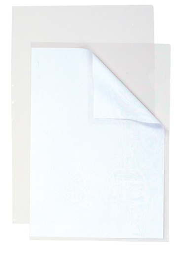[510581] Pochette modèle L Qbasic A4 PP 0.09mm grainé 100 pièces