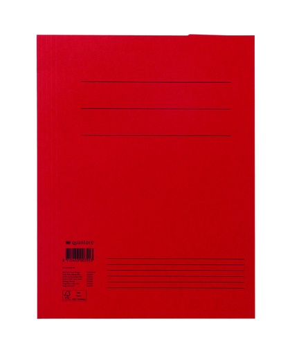 [510102] Chemise à 3 rabats Quantore A4 300g rouge