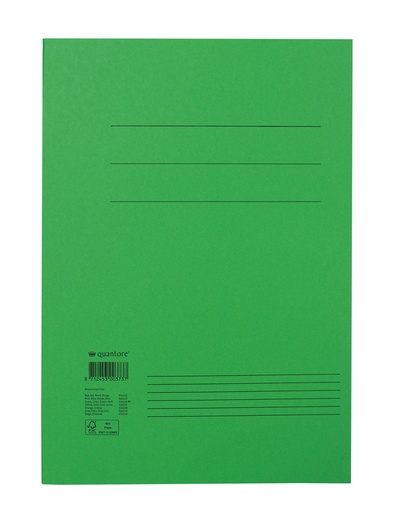 [510124] Chemise à rabats Quantore folio 250g vert