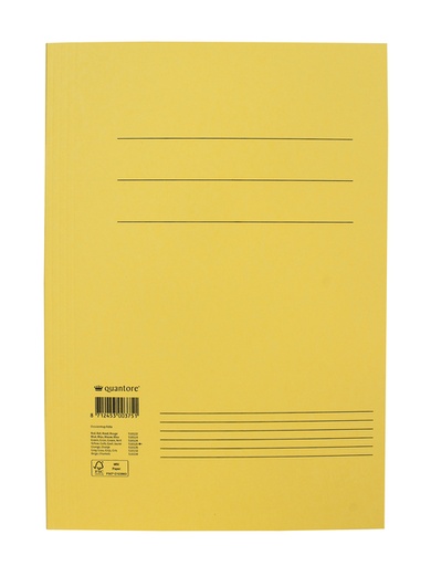 [510125] Chemise à rabats Quantore folio 250g jaune