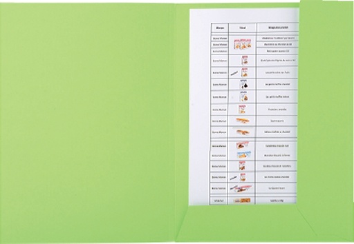 [510874] Chemise Exacompta Forever A4 290g 2 rabats vert