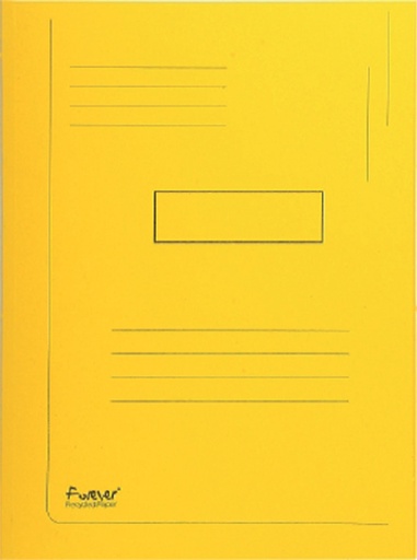 [510875] Dossiermap Exacompta Forever A4 2 kleppen 290gr geel