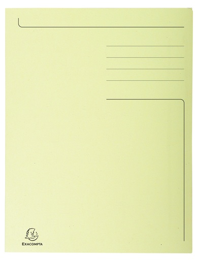 [510915] Chemise Exacompta Forever A4 280g 3 rabats jaune