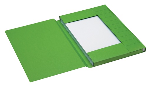 [522404] Chemise Secolor Folio 3 rabats carton 100% recyclé 250g vert