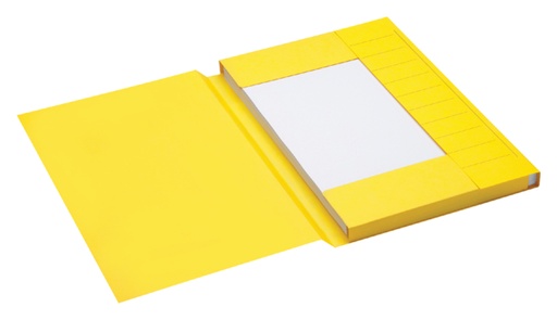 [522405] Chemise Secolor Folio 3 rabats carton 100% recyclé 225g jaune