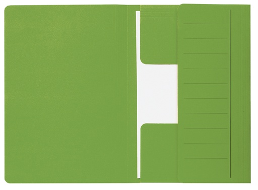 [512704] Dossiermap Djois Secolor Mammoet folio 3 kleppen 250gr recylced groen