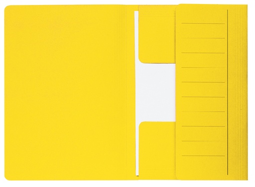 [512705] Chemise Djois Secolor Mammouth folio 3 rabats 250g recyclé jaune 10 pièces