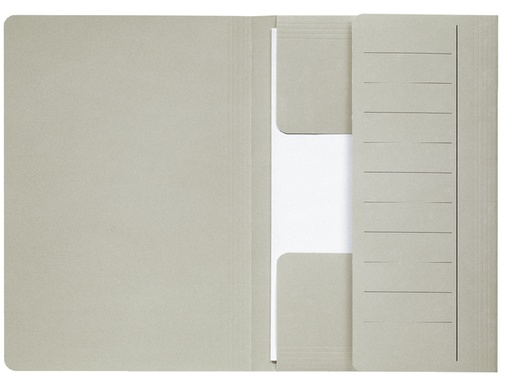 [512712] Dossiermap Djois Secolor Mammoet folio 3 kleppen 250gr recycled grijs 10 stuks