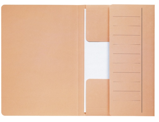 [512714] Dossiermap Djois Secolor Mammoet folio 3 kleppen 250gr recycled chamois 10 stuks