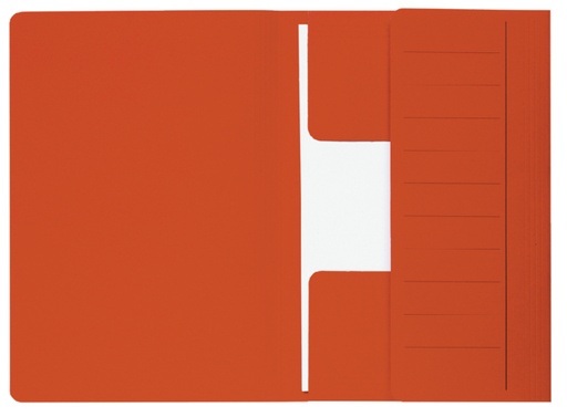 [512802] Dossiermap Djois Secolor Mammoet folio 3 kleppen 250gr recycled 360 x 250 mm rood 50 stuks